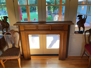 Antique Oak Mantel