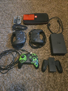 Nintendo Switch OLED with Games and Accessories - Image 3