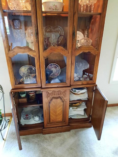 Antique Oak Hutch - Image 2