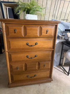 Vintage Pecan Bassett Dresser