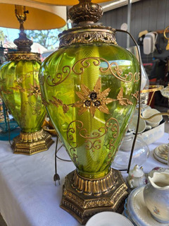 Carl Falkenstein Hollywood Regency Mid-Century Glass Lamp - Image 3