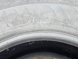 four 275/70/18 Michelin LTX M/S Load Range E Tires - Image 4