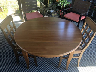 Small drop leaf table and 2 chairs