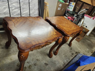 LARGE Beautiful side Tables With claw feet - Image 2