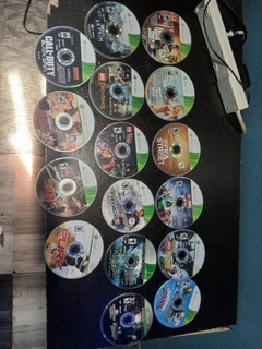 Xbox 360 with 2 controllers and games - Image 2