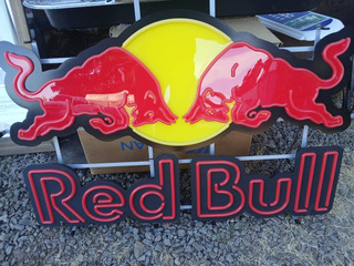 Red Bull LED Lighted Sign - Image 2