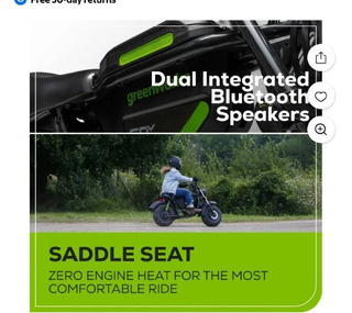 Greenworks electric minibike - Image 9