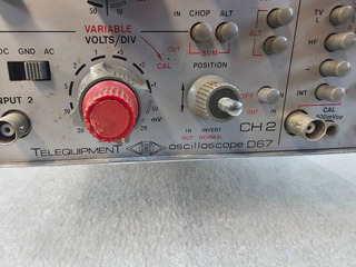 Vintage Telequipment D67 Oscilloscope - Image 3