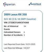 2009 Lexus RX350 with all options (no accident history ) Doraville - Image 6