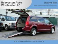 2019 Dodge Grand Caravan - WHEELCHAIR VAN / REAR LOAD / SUPER LOW MI Wheelchair Van In Beaverton