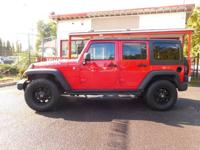 2012 Jeep Wrangler Unlimited Rubicon suv Flame RedCALL 503-836-3777 FOR AVAILABILITY - Image 4