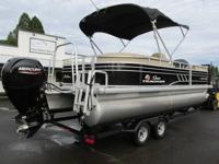 2021 Sun Tracker Party Barge 22DLX 150HP Low Hour Pontoon Springfield, OR - Image 4