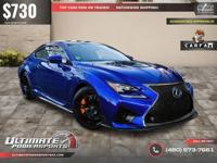 /mo - 2017 Lexus RC F Ultrasonic Blue W/ Red Interior WE FINANCE A CALL (480) 573-7661 ULTIMATE POWERSPORTS