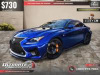 /mo - 2017 Lexus RC F Ultrasonic Blue W/ Red Interior WE FINANCE A CALL (480) 573-7661 ULTIMATE POWERSPORTS - Image 3