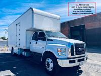 2019 FORD F650 FREIGHTLINER 28' HIGHCUBE MOVING BOX TRUCK LIFTGATE GARDENA/ LOS ANGELES DELIVERY - Image 2