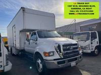 2015 FORD F650 CREW CAB 26' 5 TON GRIP MOVING BOX TRUCK 90K LIFTGATE GARDENA