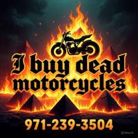 I buy dead motorcycles....also have 37 bikes 4 sale Brooks