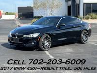 2017 BMW 430i Coupe...50k miles....gas saver 34 mpg...twin turbo 4 cyl Las Vegas