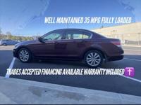Clean 2011 Honda Accord EXL 4 Cyl 118k 35 MPG HWY Well Maintained Star Yelp Rating - Financing Available