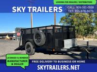 2026 Sky Trailers Utility Trailer 5x8x3 (1-3.5K) LANDSCAPE W . HANNA COLTON CA. 92324