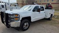 2018 Chevrolet 3500 Crew Cab 4wd 4000lb Crane Mechanics Service Truck S Manning Rd El Reno, Ok / N.E.Corner of I-40 & Manning - Image 3