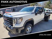 2022 GMC Sierra 3500 HD PRO DRW 4x4 Farm Hauler Flatbed Work Truck - Image 2