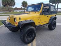 1999 JEEP WRANGLER TJ - 4.0L V6 MANUAL - ALL NEW SUSPENSION DAYTONA BEACH - REDS & BLUES - Image 3