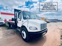 2019 FREIGHTLINER M2 106 DIESEL CUMMINS 24 FT FLATBED TRUCK LIFTGATE GARDENA LOS ANGELES - Image 2