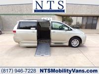 54K MILE TOYOTA SIENNA XLE-NAV WHEELCHAIR HANDICAPPED POWER RAMP VAN Irving, TX - Image 2