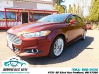 2016 Ford Fusion SE sedan Bronze Fire Metallic Tinted Clearcoat CALL 503-836-3777 FOR AVAILABILITY