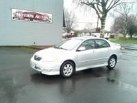 2008 TOYOTA COROLLA S-PKG 4-DOOR 4-CYL 5-SPEED MANUAL ALLOYS MOON NICE MOTION AUTOS 360-414-5279 LONGVIEW WA - Image 3