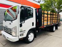 2008 ISUZU NPR W5500HD DIESEL 208K.MI.16FT.STAKE FLAT BED+LIFT TRUCK** PORTLAND OREGON - Image 4