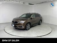 2019 Acura MDX AWD All Wheel Drive w/Advance/Entertainment Pkg SUV BMW of Salem