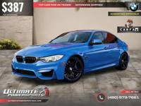 /mo - 2015 BMW M3 M 3 M-3 F80 ~ Yas Marina Blue WE FINANCE ALL CRE CALL (480) 573-7661 ULTIMATE POWERSPORTS - Image 3