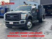 2015 Ford F-550 XL 4X4! 4000LB IMT CRANE! LOW MILES! INGERSOLL RAND CO
