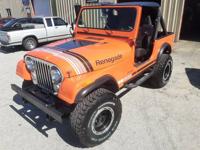 1984 Jeep CJ7 6 CYL MANUAL Gorgeous Orange with Black EZ Custom4x4 - Image 4
