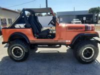 1984 Jeep CJ7 6 CYL MANUAL Gorgeous Orange with Black EZ Custom4x4 - Image 8