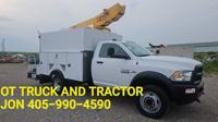 2017 Dodge Ram 5500 35ft Enclosed Utility Box Bucket Truck 6.7L Diesel W Hefner Rd El Reno, Ok 73036