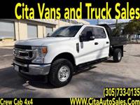 2022 FORD F 250 SD CREW CAB 4X4 F250 UTILITY *FLATBED*TRUCK 4X4 UTILITY SERVICE + Cita auto Sales