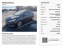 2015 Ford Focus Titanium Hatchback ROSLYN HEIGHTS - Image 2