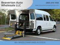 2011 Ford Econoline E150 - WHEELCHAIR VAN / HANDICAP / ONLY 68K MILES! Wheelchair Van In Beaverton