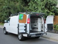 2019 CHEVROLET G3500 1 TON CARGO, *LOADED W/RACKS, SHELVES, CABINETS BELLEVUE* FANTASTIC CARGO VAN,WORK READY TODAY ! - Image 2