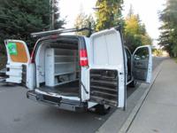 2019 CHEVROLET G3500 1 TON CARGO, *LOADED W/RACKS, SHELVES, CABINETS BELLEVUE* FANTASTIC CARGO VAN,WORK READY TODAY ! - Image 3