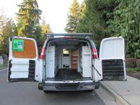 2019 CHEVROLET G3500 1 TON CARGO, *LOADED W/RACKS, SHELVES, CABINETS BELLEVUE* FANTASTIC CARGO VAN,WORK READY TODAY ! - Image 4