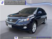 2010 Lexus RX 450h Electric Hybrid SUV Escondido Auto Super Center