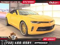 2017 Chevrolet Camaro 2dr 2 dr 2-dr Conv 1LT 1 LT 1-LT All advertised prices are DOWN PAYMENTS