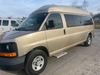 2010 CHEVY EXPRESS 3500 PASSENGERS VAN W/ LIFTGATE (63,000 MILES)