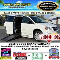 2015 Dodge Grand Caravan SE Braun Ability XT Manual Fold Out Ramp Sid vans.com