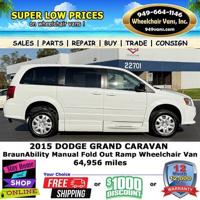 2015 Dodge Grand Caravan SE Braun Ability XT Manual Fold Out Ramp Sid vans.com - Image 8