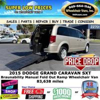 2015 Dodge Grand Caravan SXT Braun Ability Manual Fold Out Ramp Rear vans.com